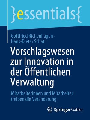 cover image of Vorschlagswesen zur Innovation in der Öffentlichen Verwaltung